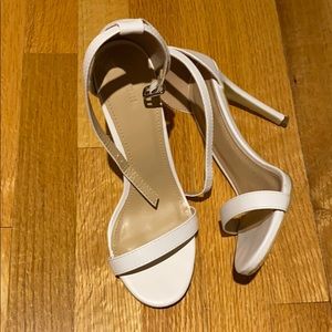 White high heels